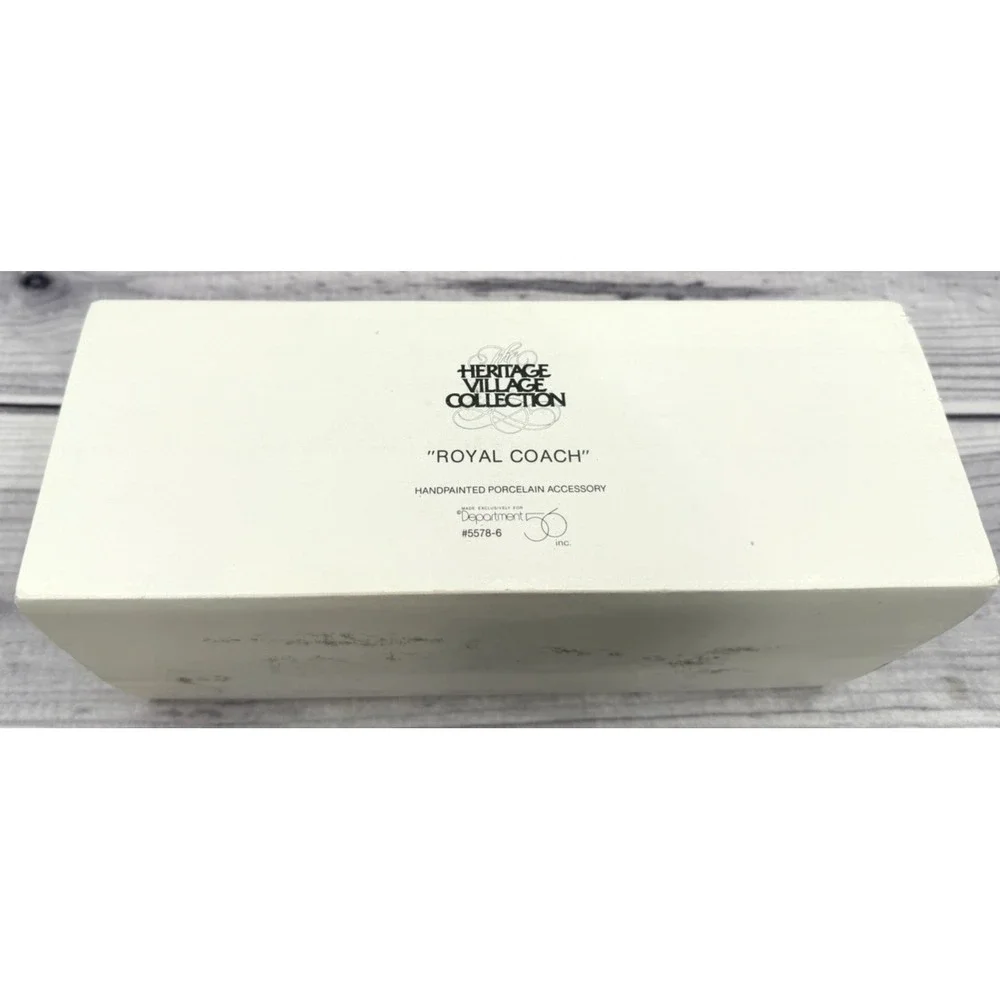 DEPT 56 THE‎ HERITAGE VILLAGE COLLECTION ROYAL COACH - RETIRED